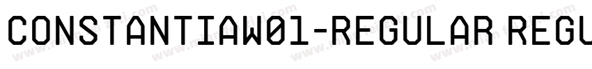 ConstantiaW01-Regular Regular字体转换